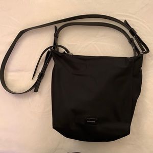 All Saints Black Nylon Kita Crossbody Bag